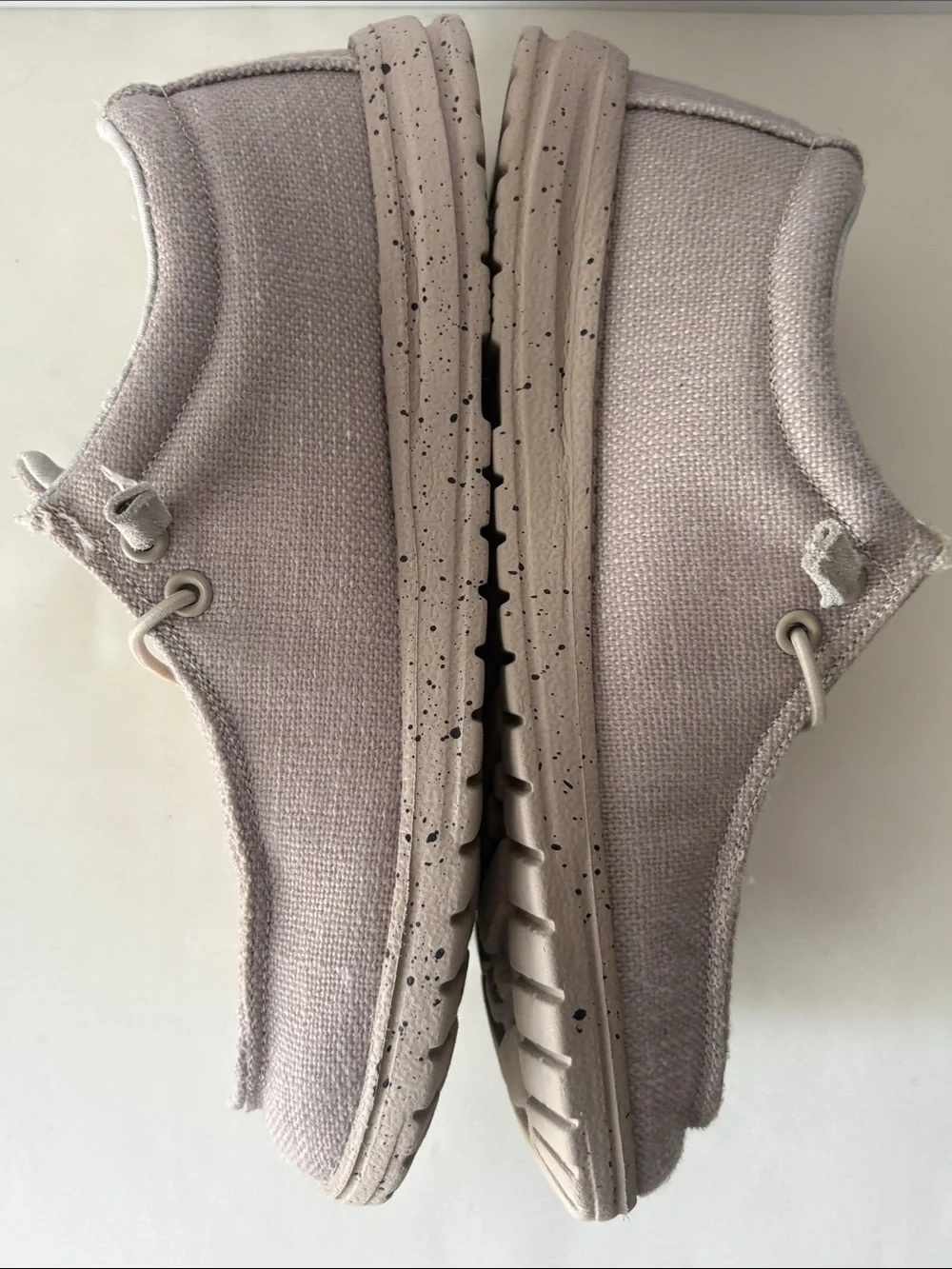 Natural Reflections Women's Beige Canvas Loafers